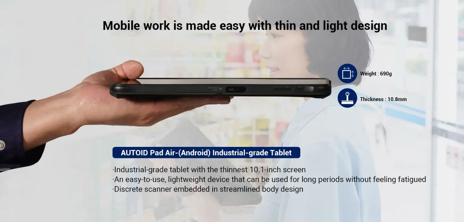 AUTOID Pad Air Rugged Tablet